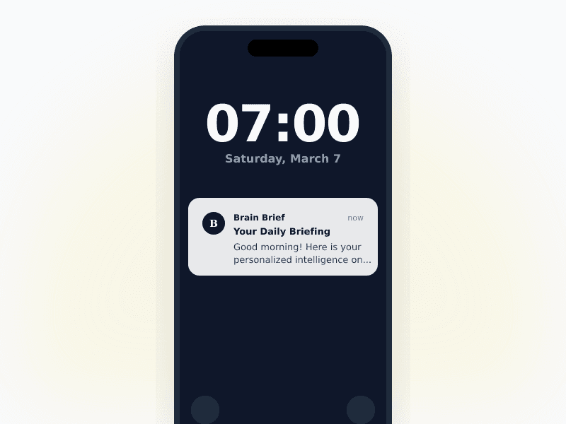 Morning notification